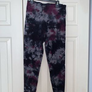 Calvin Klein Purple Tie-Dye Leggings